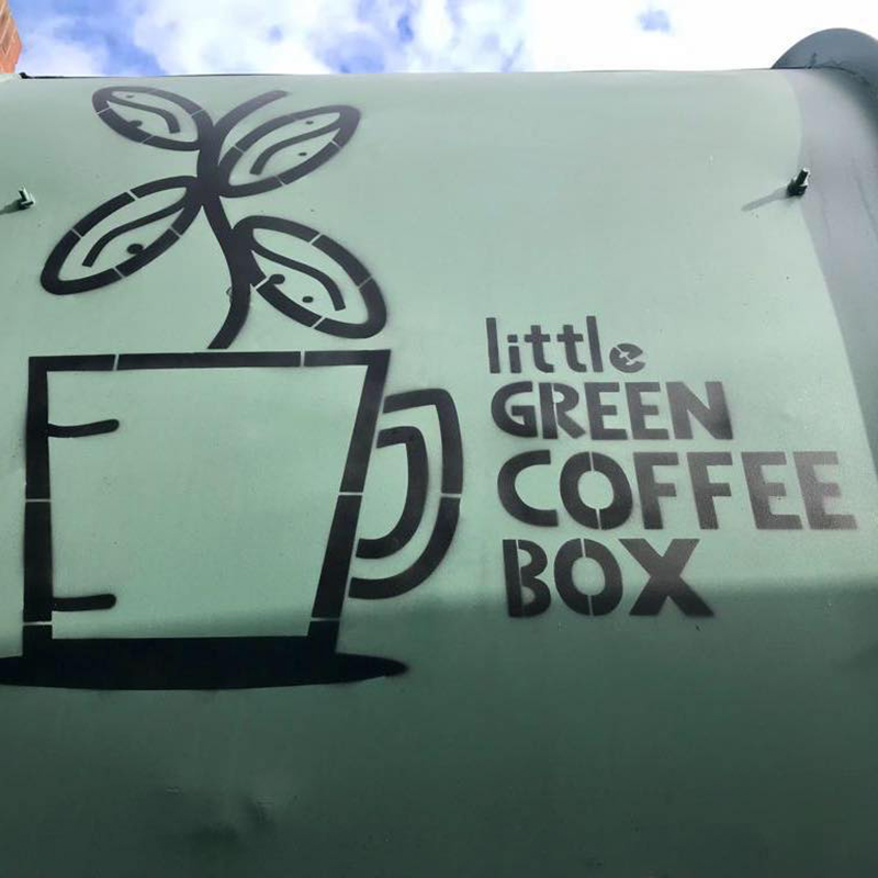 Coffee box eco friendly packaging signage