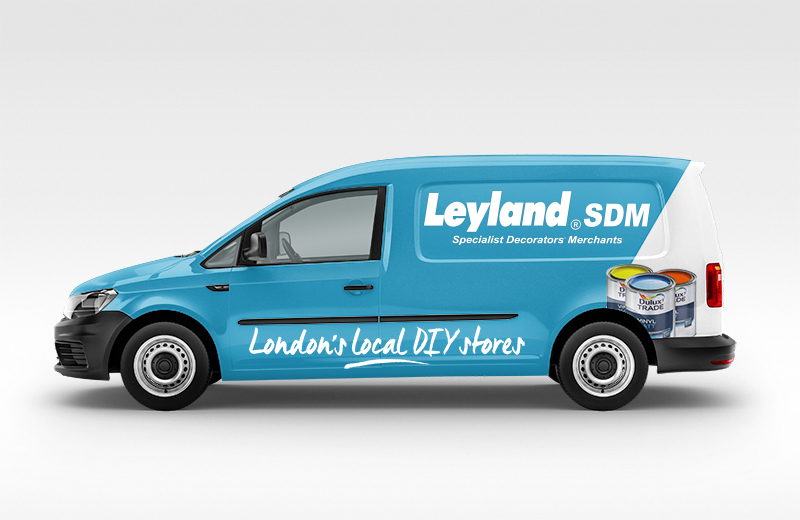 Leyland vehicle wrap window graphics
