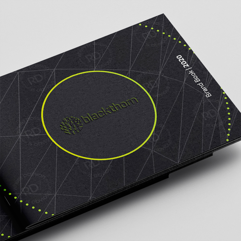 Blackthorn corporate brand book design