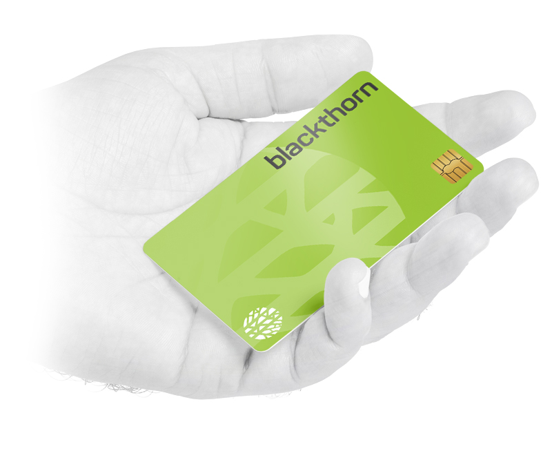 Blackthorn corporate bank card design