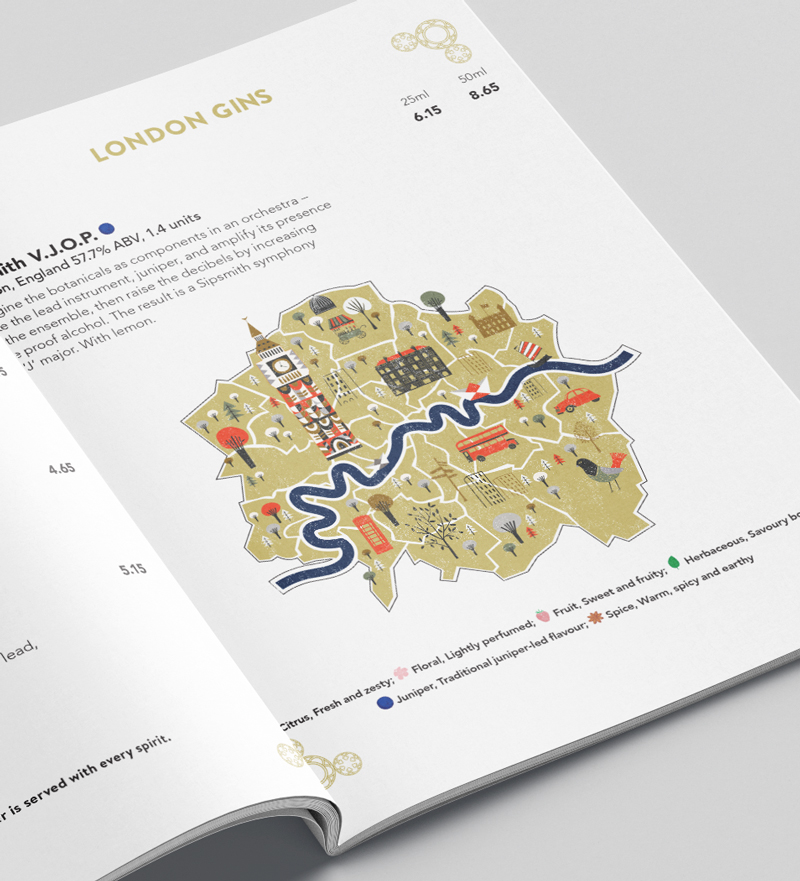 Wetherspoon gin booklet open retail design solutions