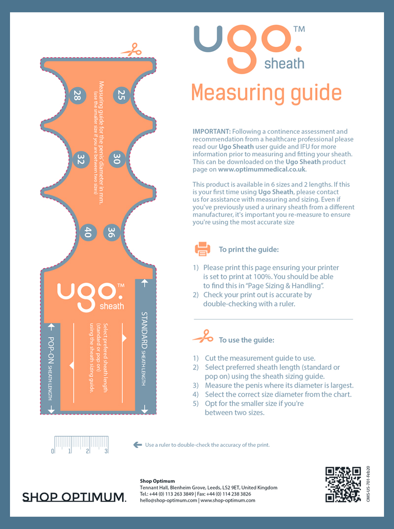 Ugo sheath measuring guide
