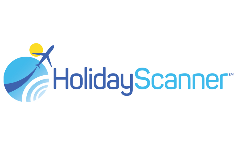 Holiday scanner wordmark logo identity