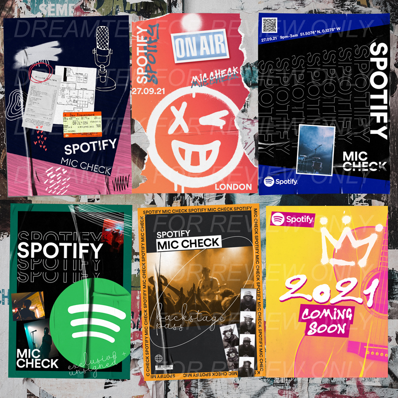 Spotify social media posters complete